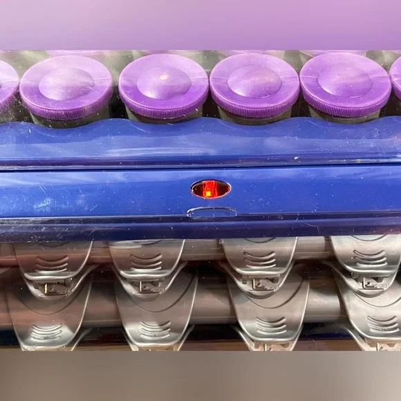 Conair Curl Innovation HS33R 12 Jumbo 1.5 inch Hot Rollers Clips Curlers WORKS - Picture 2 of 16